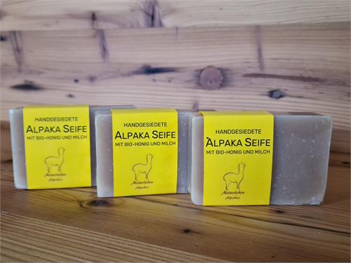 Alpaka-Bio-Honig und Milch-Seife